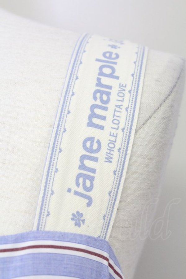 画像4: Jane Marple /Marine Stripe　scallop EMB dress  ブルー T-25-08-10-033-JM-OP-ET-ZT350 (4)