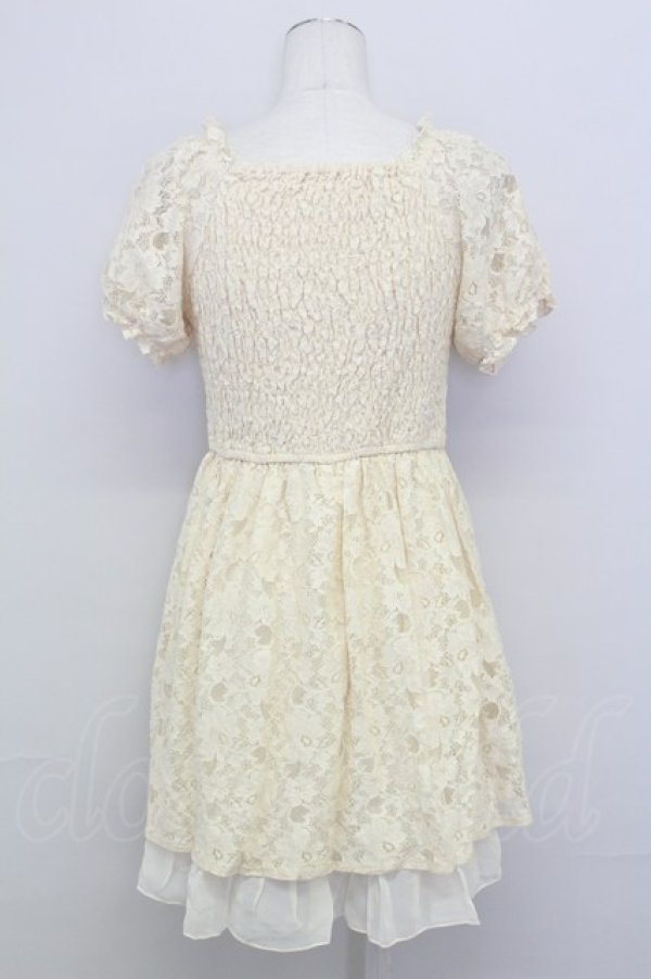 画像2: axes femme / 総レースフェミニンチュニック  キナリ T-25-08-10-009-AX-OP-HR-ZS (2)