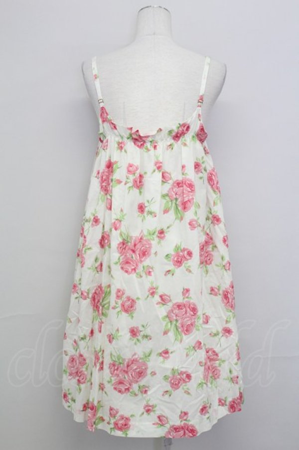 画像2: Jane Marple /English Roseストラップドレス  オフ T-25-08-10-011-JM-OP-ET-ZT349 (2)