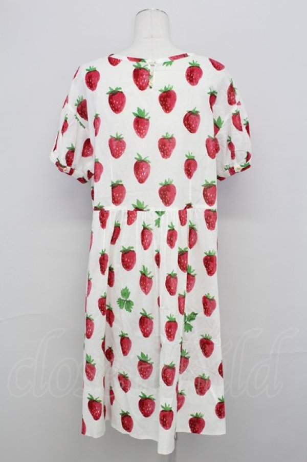 画像2: Jane Marple /Strawberry field　sheer dress - オフ T-25-08-10-016-JM-OP-ET-ZT (2)