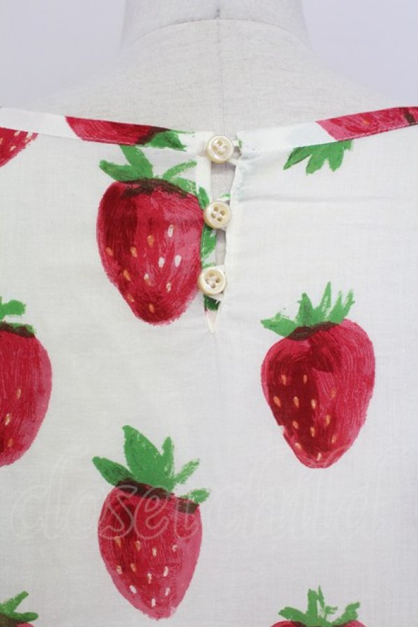 画像3: Jane Marple /Strawberry field　sheer dress - オフ T-25-08-10-016-JM-OP-ET-ZT349 (3)