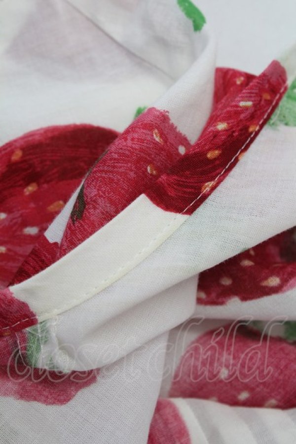 画像8: Jane Marple /Strawberry field　sheer dress - オフ T-25-08-10-016-JM-OP-ET-ZT349 (8)