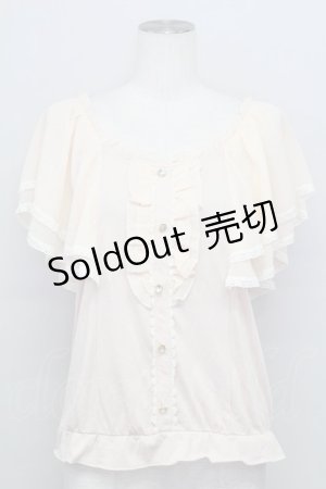 画像: axes femme / シフォン袖トップス  ピンク T-25-08-12-004-AX-TO-SA-ZT