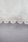 画像3: axes femme / 胸元刺繍編み上げトップス  アイボリー T-25-08-12-002-AX-TO-SA-ZI (3)