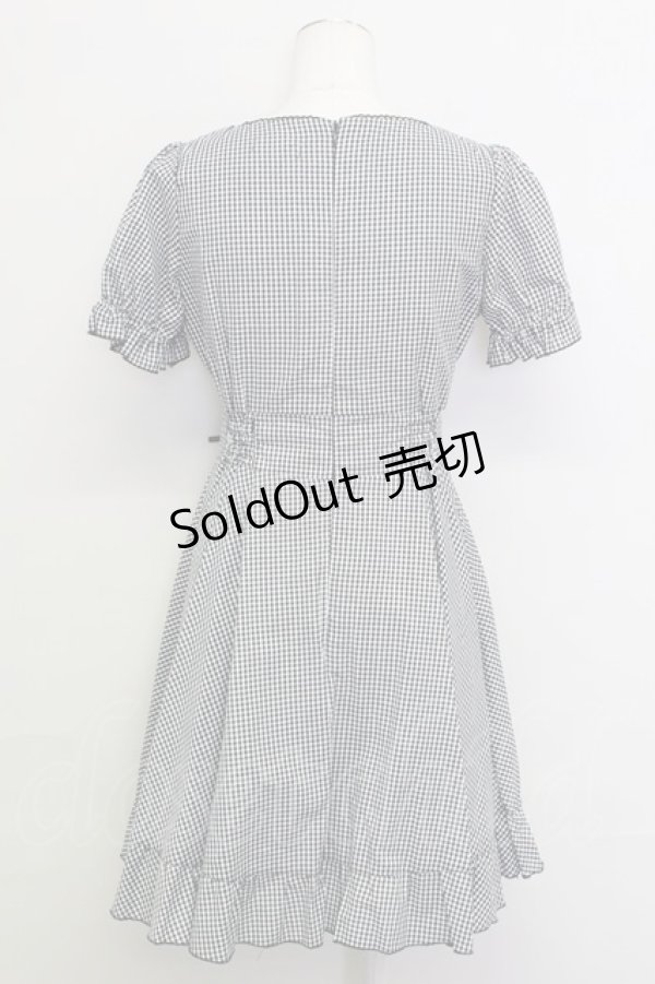 画像2: LIZ LISA / ギンガムチェックワンピース  黒Ｘ白 T-25-08-16-024-LO-OP-SA-ZI (2)