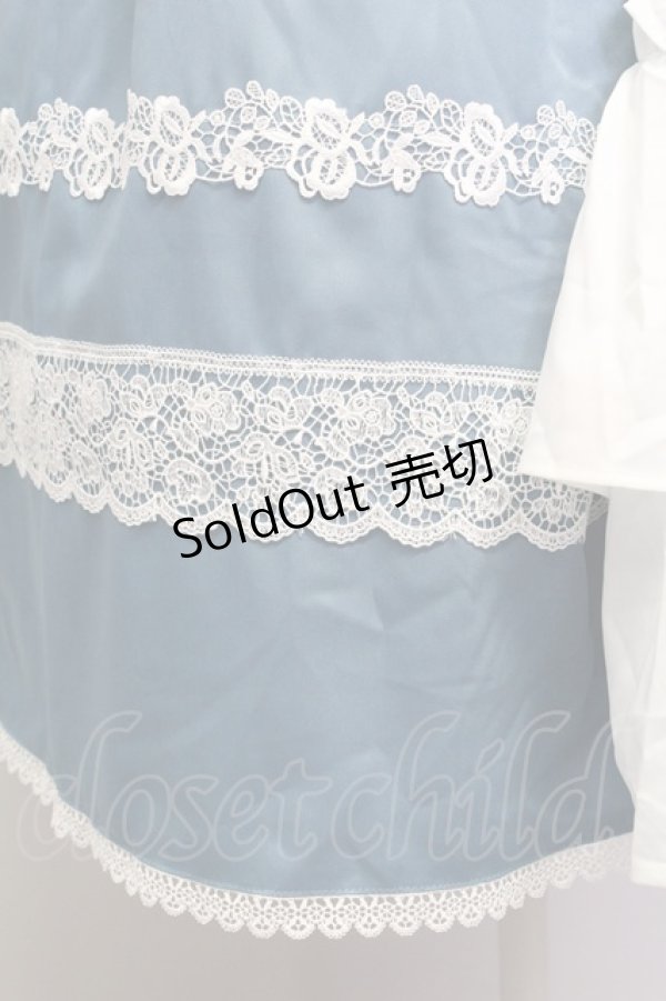 画像3: Chalmiere / シュエットワンピース M ブルー T-25-08-16-027-LO-OP-SA-ZI (3)