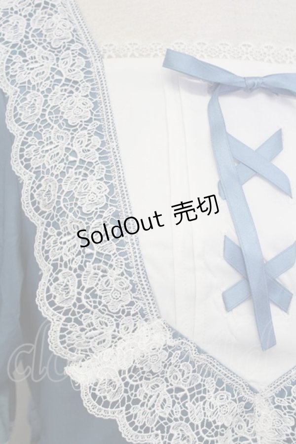 画像4: Chalmiere / シュエットワンピース M ブルー T-25-08-16-027-LO-OP-SA-ZI (4)