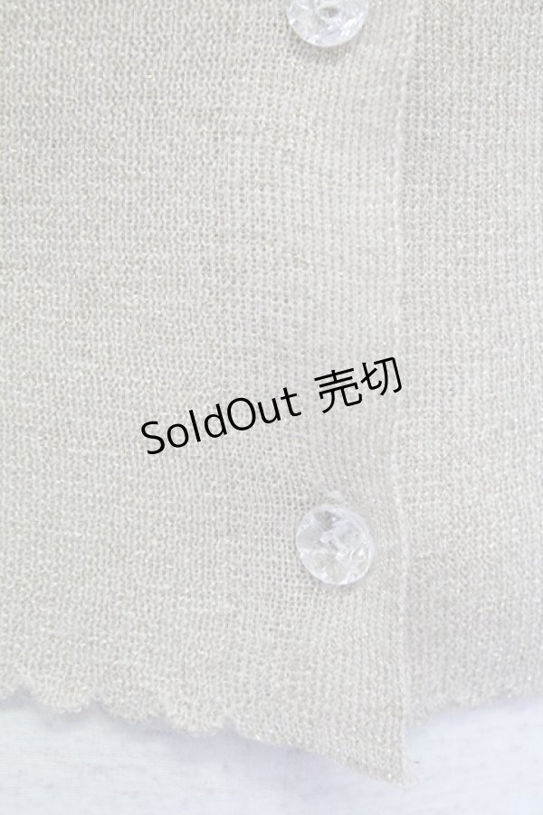 画像4: Shirley Temple / ラメニットカーディガン 160CM ベージュラメ T-25-08-16-003-ET-TO-SA-ZI (4)