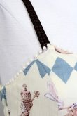 画像4: Emily Temple cute / チェスノースリーブワンピース  アイボリーＸブルー T-25-08-16-032-ET-OP-SA-ZT (4)