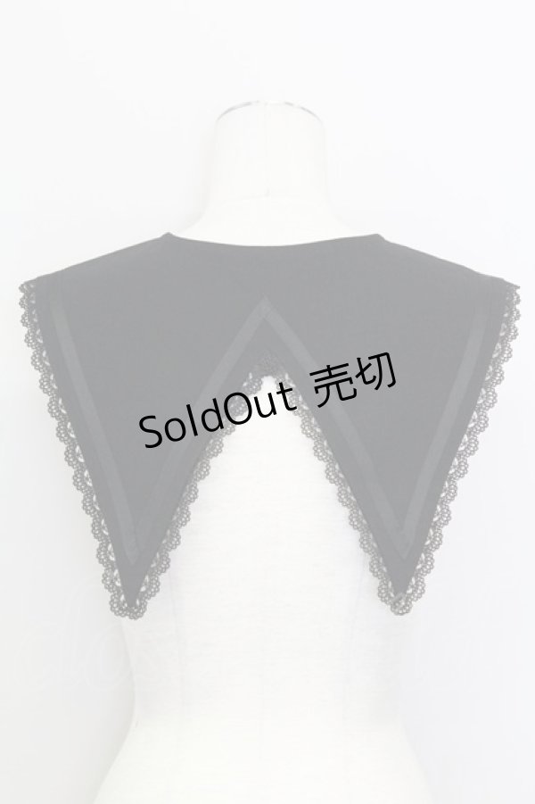 画像2: DearMyLove / バックル十字架チャームつけ襟  黒 T-25-08-16-039-EL-ZA-SA-ZI (2)