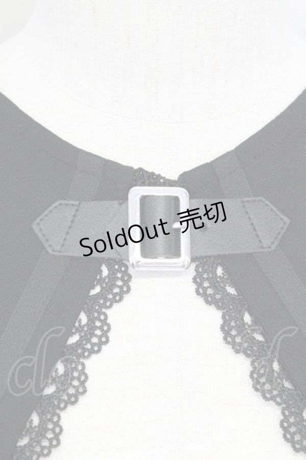 画像4: DearMyLove / バックル十字架チャームつけ襟  黒 T-25-08-16-039-EL-ZA-SA-ZI (4)