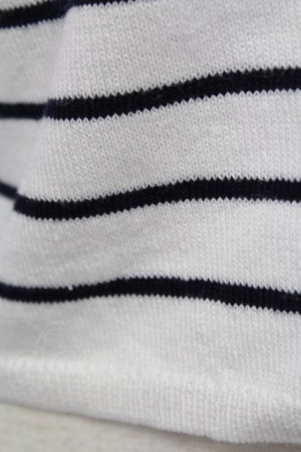 画像6: LIZ LISA / ボーダーオフショルニット  黒Ｘ白 T-25-08-16-001-LO-TO-SA-ZI (6)