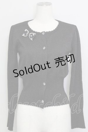 画像: Shirley Temple / ラメニットカーディガン 160CM 黒ラメ T-25-08-16-015-ET-TO-SA-ZI