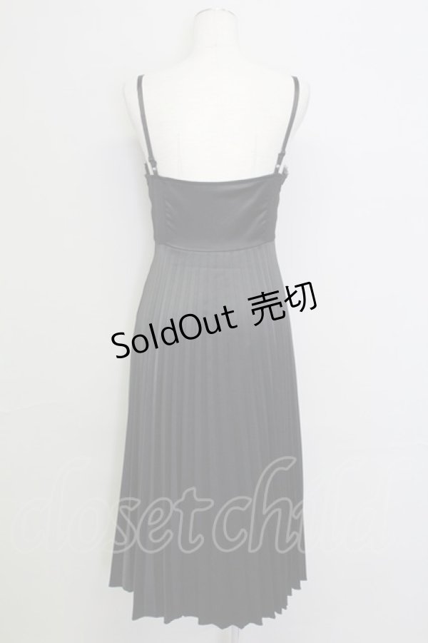 画像2: Ank Rouge / プリーツキャミワンンピース  黒 T-25-08-16-018-CA-OP-SA-ZI (2)