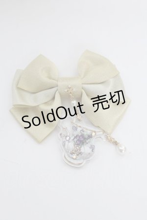 画像: Enchantlic Enchantilly / すみれの茶器リボンブローチ  ゴールド T-25-08-21-025-LO-AC-SA-ZT