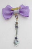 画像2: Enchantlic Enchantilly / カトラリーモチーフリボンブローチ  ラベンダー T-25-08-21-026-LO-AC-SA-ZT (2)