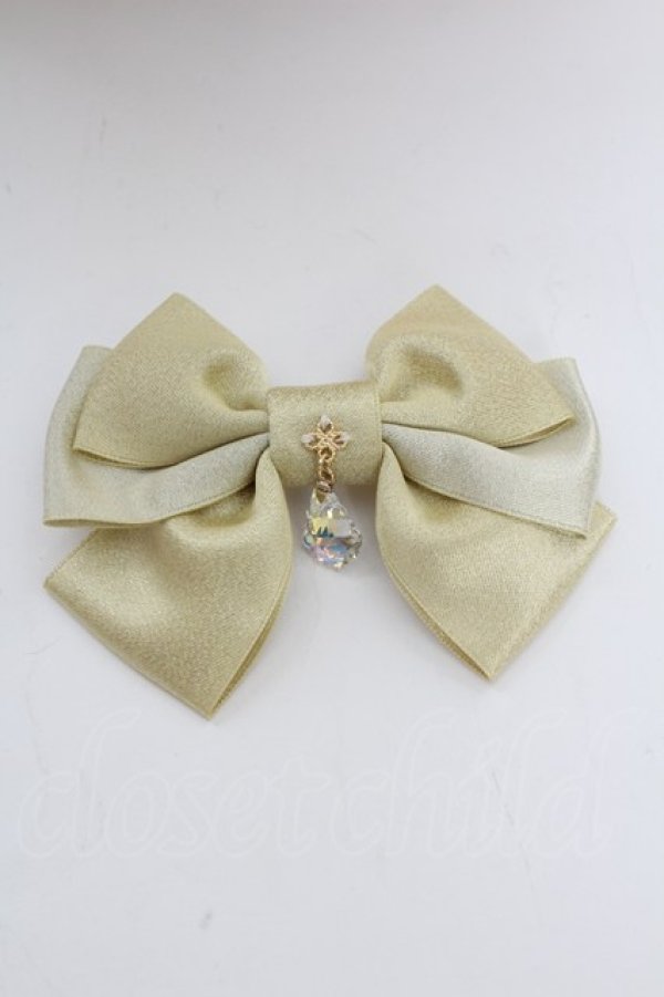 画像1: Enchantlic Enchantilly / しずくモチーフリボンブローチ  ゴールド T-25-08-21-033-LO-AC-SA-ZI (1)