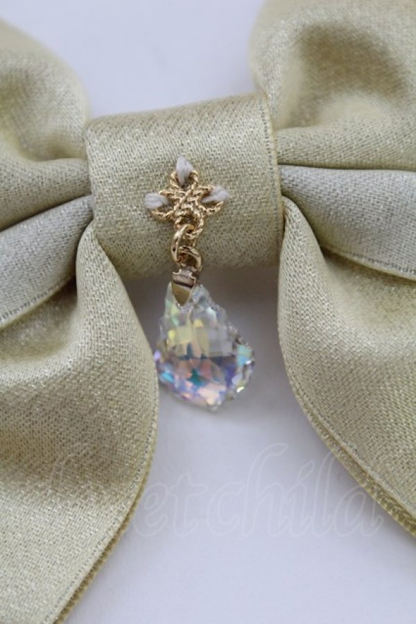 画像3: Enchantlic Enchantilly / しずくモチーフリボンブローチ  ゴールド T-25-08-21-033-LO-AC-SA-ZI (3)