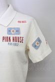 画像4: PINK HOUSE / ワッペンデザイン半袖ポロシャツ  アイボリー T-25-08-21-004-LO-TO-SA-ZT (4)