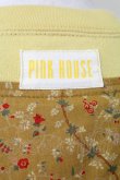 画像4: PINK HOUSE / ミニフラワーゼッケンデザインスウェット  イエロー T-25-08-21-006-LO-TO-SA-ZT (4)