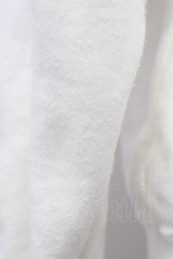 画像6: INGEBORG / ドットリボン&ロゴトレーナー  白 T-25-08-21-001-LO-TO-SA-ZI (6)