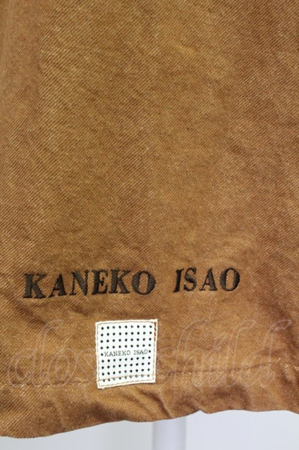 画像6: KANEKO ISAO / 後ろロゴワッペンポケットスカート  ブラウン T-25-08-21-014-EL-SK-SA-ZS (6)