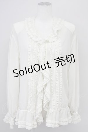 画像: INGEBORG / シースルーオーバーブラウス  白 T-25-08-24-001-LO-BL-SA-ZI