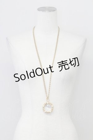 画像: INGEBORG / パールルーペネックレス  ゴールド T-25-08-24-039-LO-AC-SA-ZI