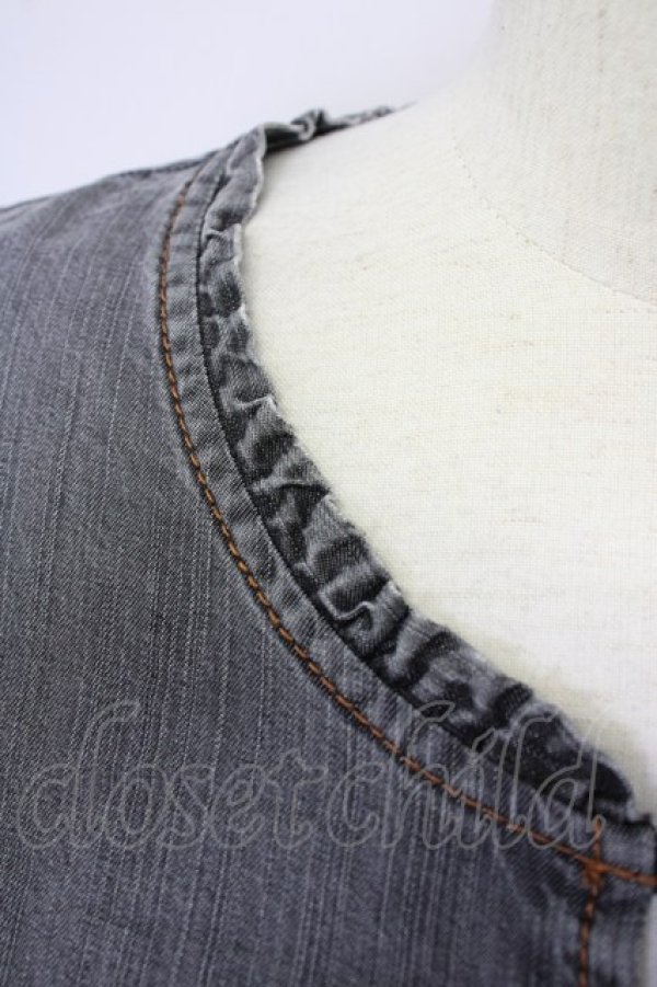 画像3: Ph Blue / デニム地ワンピース  グレー T-25-08-24-016-LO-OP-SA-ZI (3)