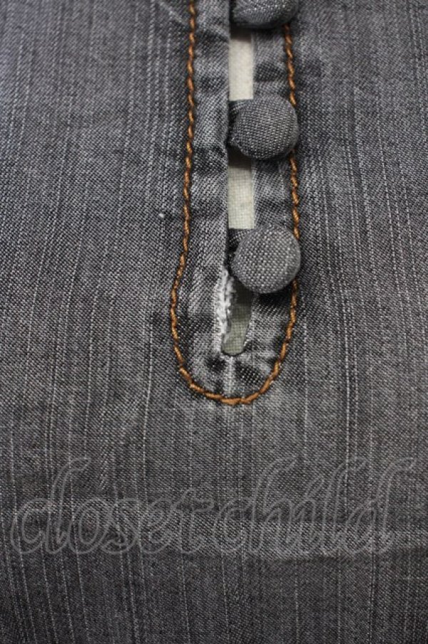 画像4: Ph Blue / デニム地ワンピース  グレー T-25-08-24-016-LO-OP-SA-ZI (4)