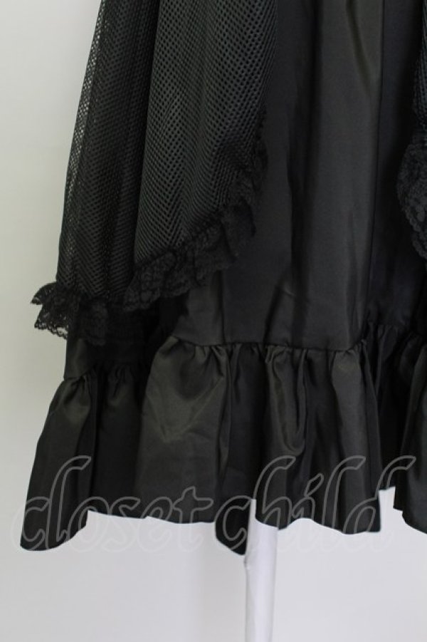 画像4: MR corset / H&A DOUBLE NECK LACE MINI TUNIC DRESS  黒 T-25-08-25-020-PU-OP-SA-ZT (4)