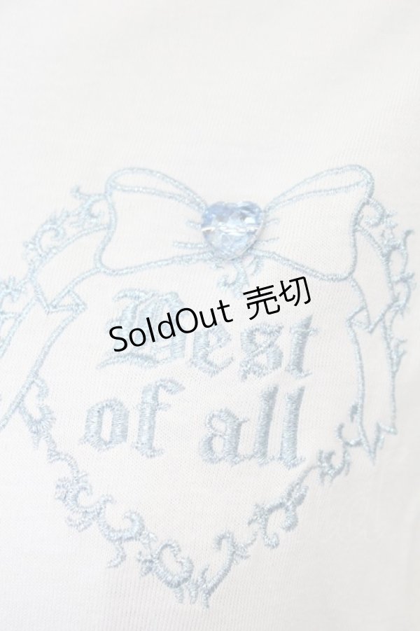 画像5: Ank Rouge / ロゴ刺しゅうキラキラショートパーカー  サックス T-25-08-25-005-CA-TO-SA-ZI (5)