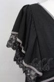 画像3: axes femme / 袖レース前結びトップス M ブラック T-25-08-25-009-AX-TO-SA-ZT (3)