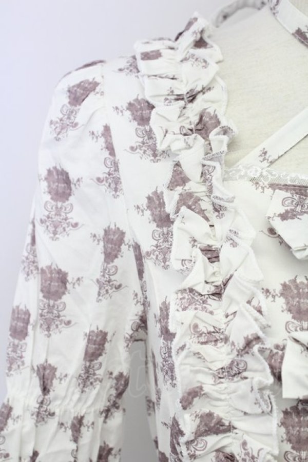 画像3: ATELIER PIERROT / Rosy Bouquet Dress 1 ライトグレー T-25-08-25-016-EL-OP-SA-ZI (3)