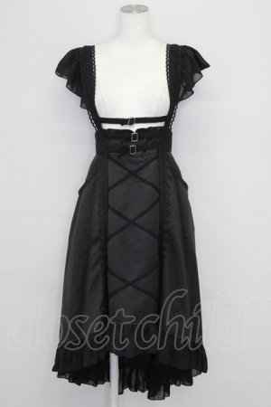 画像: MR corset / THREE BUCKLE SKIRT  黒 T-25-08-25-018-PU-SK-SA-ZT