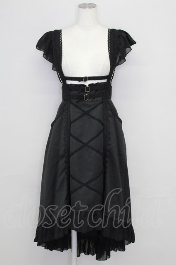 画像1: MR corset / THREE BUCKLE SKIRT  黒 T-25-08-25-018-PU-SK-SA-ZI (1)