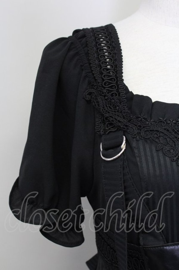 画像3: MR corset / コルセットデザインワンピース  黒 T-25-08-25-019-PU-OP-SA-ZT (3)