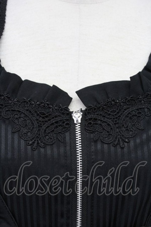 画像5: MR corset / コルセットデザインワンピース  黒 T-25-08-25-019-PU-OP-SA-ZT (5)