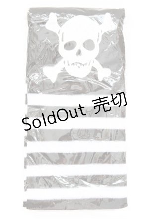 画像: GOTHPUNKその他(買取対象外) / ドクロボーダーソックス  黒Ｘ白 T-25-08-27-018-PU-ZA-SA-ZT