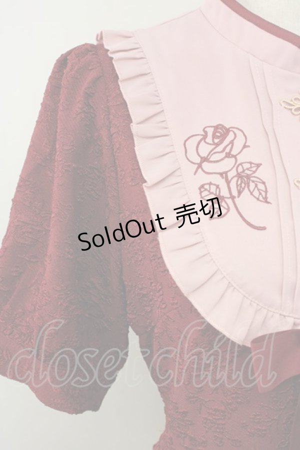 Amavel / Oriental Roseチャイナバルーンワンピース ボルドー T