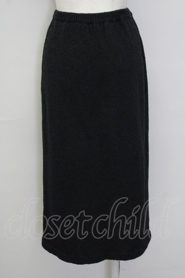 画像2: INGEBORG / ニットスカート  黒 T-25-08-30-031-LO-SK-SA-ZS (2)