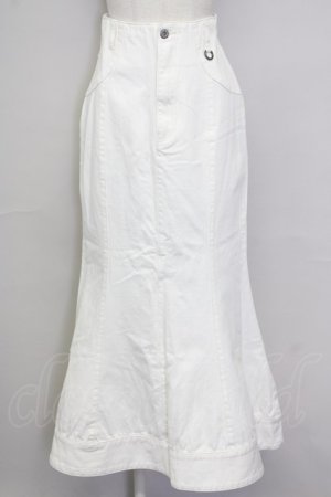 画像: Melt the lady / ロングスカート  白 T-25-08-30-040-PU-SK-SA-ZI