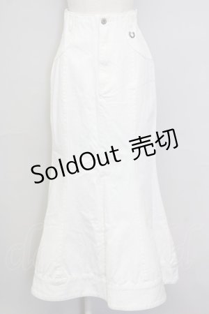 画像: Melt the lady / ロングスカート  白 T-25-08-30-040-PU-SK-SA-ZI