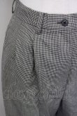 画像3: INGEBORG / 千鳥柄パンツ  黒Ｘアイボリー T-25-08-30-042-LO-PA-SA-ZS (3)