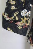 画像3: INGEBORG / フラワープリントチェックジャケット  黒Ｘブラウン T-25-08-30-009-LO-JA-SA-ZI (3)
