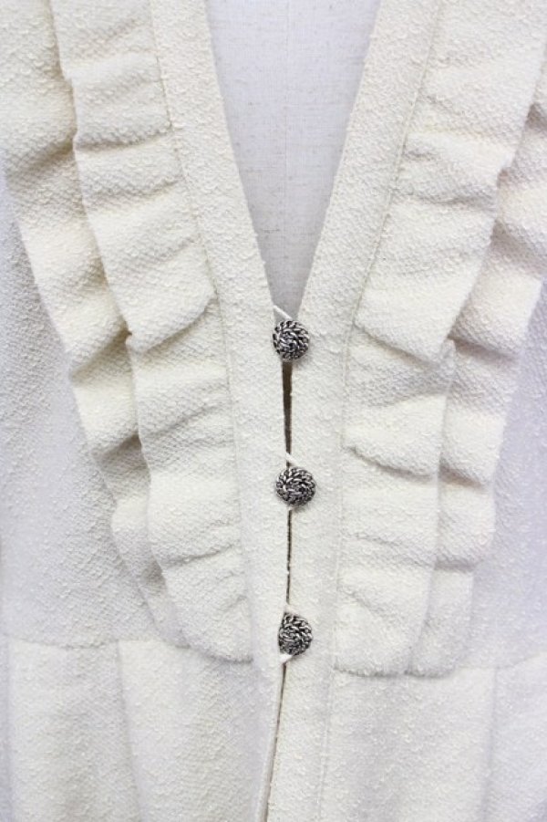 画像3: INGEBORG / ラメフリルジャケット  アイボリー T-25-08-30-019-LO-JA-SA-ZI (3)