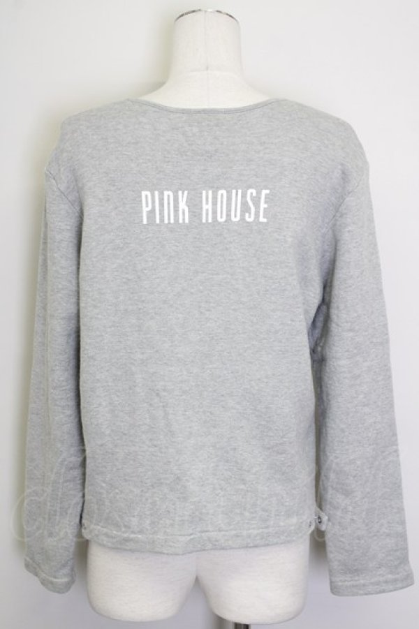 画像2: INGEBORG / スウェットカーディガン  グレー T-25-08-30-020-LO-TO-SA-ZI (2)