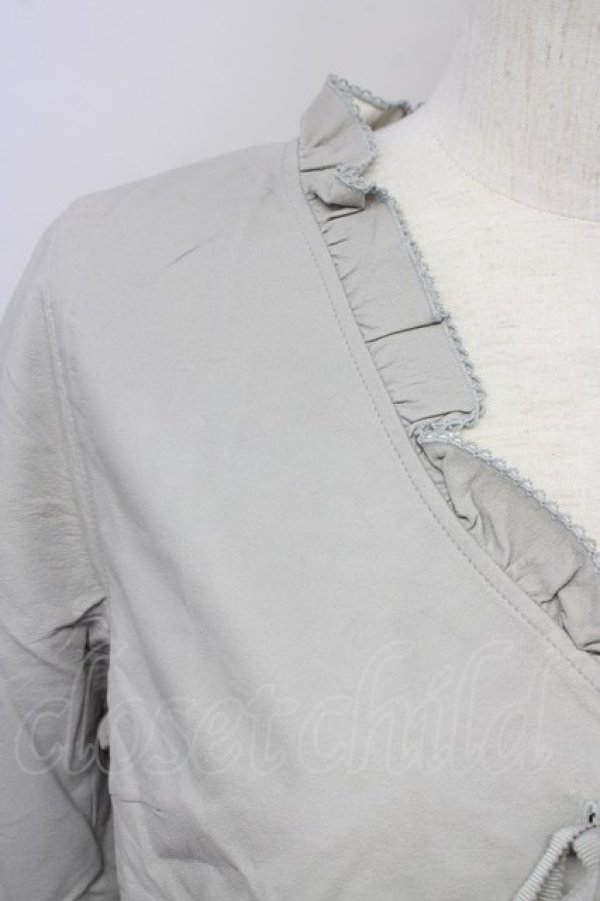 画像3: PINK HOUSE / フリル重ねトップス  グレー T-25-08-30-021-LO-TO-SA-ZI (3)