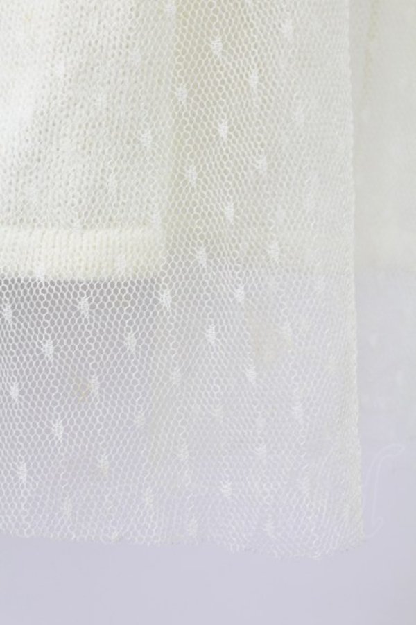 画像8: LIZ LISA / チュール重ねニットスカート  白 T-25-09-05-019-LO-SK-SA-ZI (8)