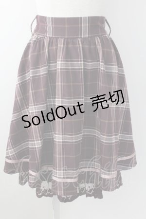 画像: axes femme / ベルト付クラシカルスカート  ブラウン T-25-09-05-022-AX-SK-SA-ZI